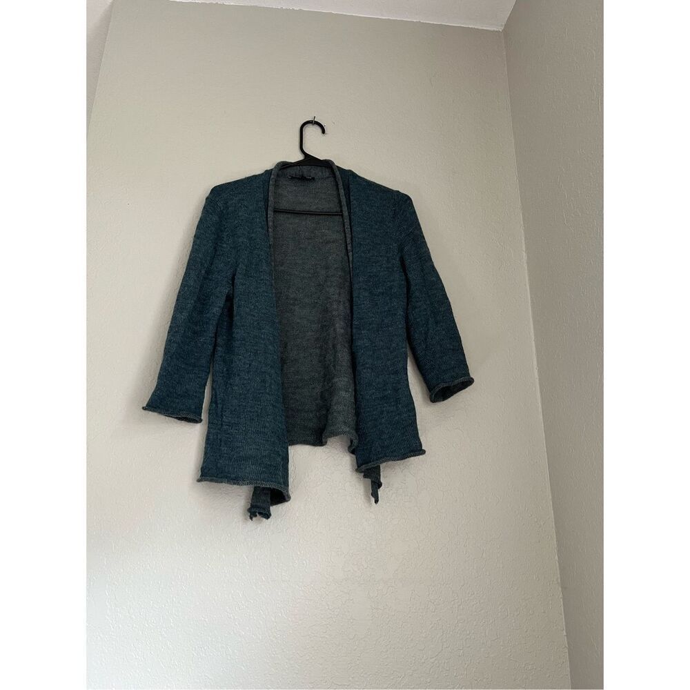 EILEEN FISHER Sweater S Alpaca Merino Wool‎ Blend waterfall cardigan